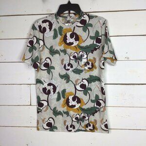 New American Rag T Shirt Short Sleeve Abstract Floral Oat Heather Men's XL